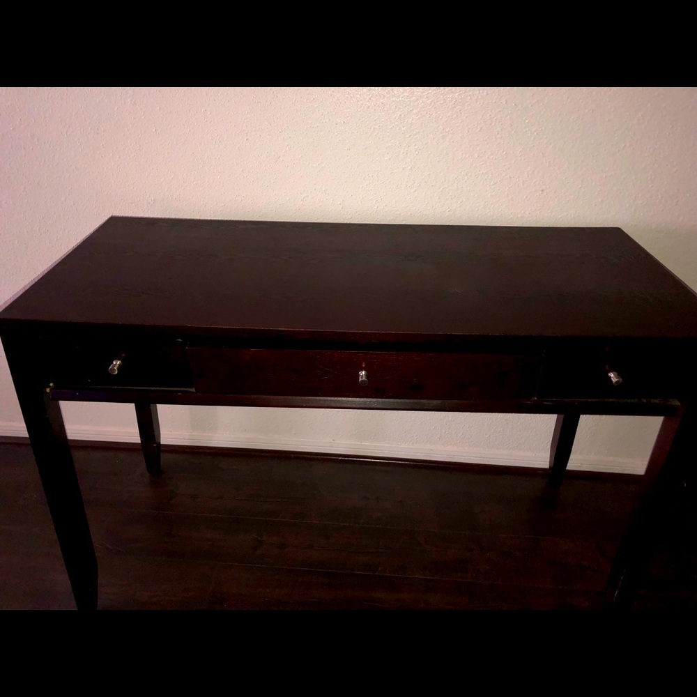 Sofa Table, desk tables, 2 end tables & 1 lamp